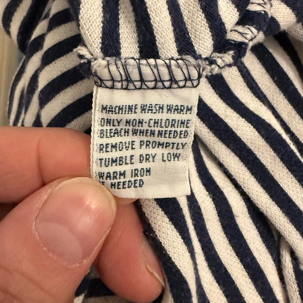 Polo Ralph Lauren Shirt Mens 3XL Big Navy White Striped Short Sleeve Cotton Polo